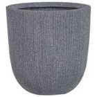 Beliani Plant Pot Chios 44cm Grey
