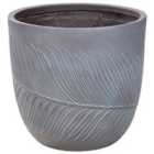 Beliani Plant Pot Ftero 42cm Grey