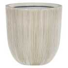 Beliani Plant Pot Chios 37cm Beige