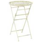 Beliani Garden Bar Table Bivio 60/60cm Metal Light Green