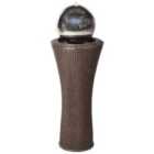 Beliani Garden Water Feature With LED Brown Zenyatta