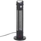 Beliani Freestanding Infrared Patio Heater Krakatoa 1000 W Black