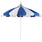 Beliani Market Parasol 245cm Minoa White/ Blue