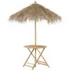 Beliani Bistro Table Molise 85/85cm Bamboo Wood Light Brown