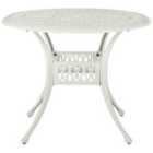 Beliani Bistro Table Ancona 90/90cm Metal Off-White