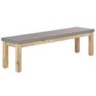 Beliani Garden Bench Ostuni 160cm Concrete Grey