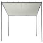Beliani Gazebo Vimino Metal 282/294cm Grey