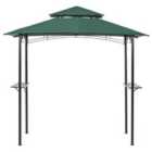 Beliani Gazebo Naro Metal 240/148cm Dark Green