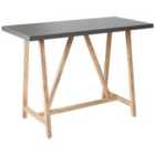 Beliani Garden Dining Table Talamone 140cm 70cm Grey
