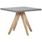 Beliani Garden Dining Table Olbia 90/90cm Concrete Grey