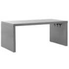 Beliani Garden Dining Table Taranto 180/90cm Concrete Grey