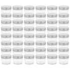 vidaXL 48 Piece Glass Jam Jars With Silver Lids 110 Ml