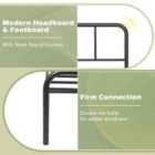 Costway Bed Frame with Headboard and Footboard-Single Size