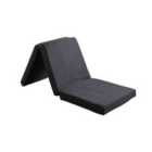 Visco Therapy Z Bed for Guests, Sleepovers, Travel & Camping, Lightweight & Washable Cover - Black