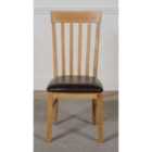 Thats Furniture Harvard Solid Oak Dining Chairs for Dining Room or Kitchen - Brown