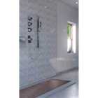 Showerwall Acrylic Marble Herringbone Bathroom Wall Panel 2400 x 896mm