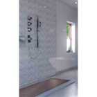 Showerwall Acrylic Marble Herringbone Bathroom Wall Panel 2400 x 1200mm