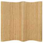 vidaXL Room Divider Bamboo 250X165cm Natural