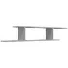 Vidaxl Wall-mounted Tv Shelf Grey Sonoma 125X18X23 Cm Engineered Wood