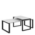 Furniture To Go Katrine Coffee Table Set with White Ceramic Akranes Top