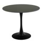Furniture To Go Malta Round Dining Table In Black