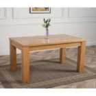 Thats Furniture Dakota 152cm Chunky Medium Solid Oak Dining Table
