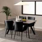 Furniture To Go Blackburn Black Ceramic Dining Table