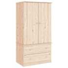 Vidaxl Wardrobe Alta 90X55X170 Cm Solid Wood Pine