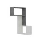 Decortie Wall-mounted Corner Shelf 20X47X82Cm Particleboard, White