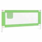 Vidaxl Toddler Safety Bed Rail Green 190X25 Cm Fabric