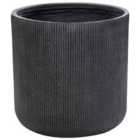 Beliani Plant Pot Oreoi 55cm Graphite Grey