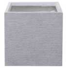 Beliani Plant Pot Paros 40cm White