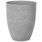 Beliani Plant Pot Croton 43cm Light Grey
