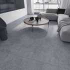 Garden Sanctuary 12Pcs Self-adhesive Pvc Flooring Tiles - Grey