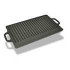 vidaXL Grill Platter Cast Iron Reversible 50x23 cm