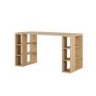 Decortie Working Desk 60X140X75Cm Particleboard Oak
