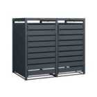 Trimetals Double 240Ltr Wheelie Bin Store Anthracite