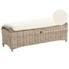 Beliani Garden Ottoman Susua 140cm Rattan Natural