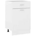 vidaXL Drawer Bottom Cabinet White 50x46x81.5 cm Engineered Wood