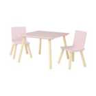 Kids Pink Table and Two Chairs Set