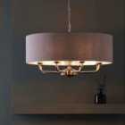 Ashton 8lt pendant light brushed chrome