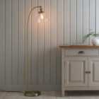 Hansa Task floor light antique brass