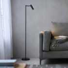 Derrick Reader Task Floor integrated LED light matt black