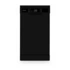 Montpellier 10 Place, 6 Program, Slimline Dishwasher In Black