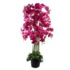 Giant Pink Orchid Plant Artificial 189 Flowers Real Touch Botanik