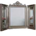 Homezone Gold Dressing Table Mirror Free Standing Triple Folding Gold Art Ornate Glass Bathroom Bedroom Mirror For Dressing Table