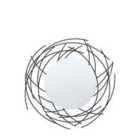 Crossland Grove Chesterfield Mirror Black