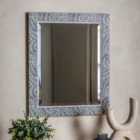 Crossland Grove Cavendish Rectangle Mirror Navy