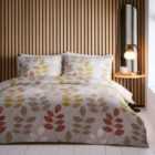 Portfolio Home Avani Retro Floral Natural Double Soft Easy Care Bed Linen Bedding Duvet Cover Quilt Set With Pillow Cases