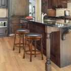 Costway Swivel Bar Stools with Soft PU Leather and Comfortable Footrest-Size 1